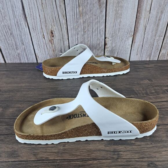 Birkenstock Gizeh Birko Flor Sandals Women's Sz 6 EU37 White (NWT) - Picture 5 of 8
